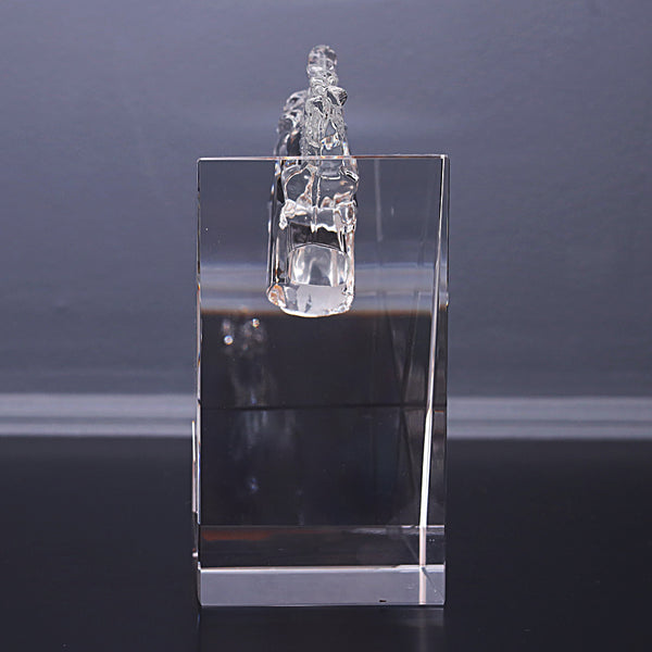 The Majestic Crystal Horse Bookends