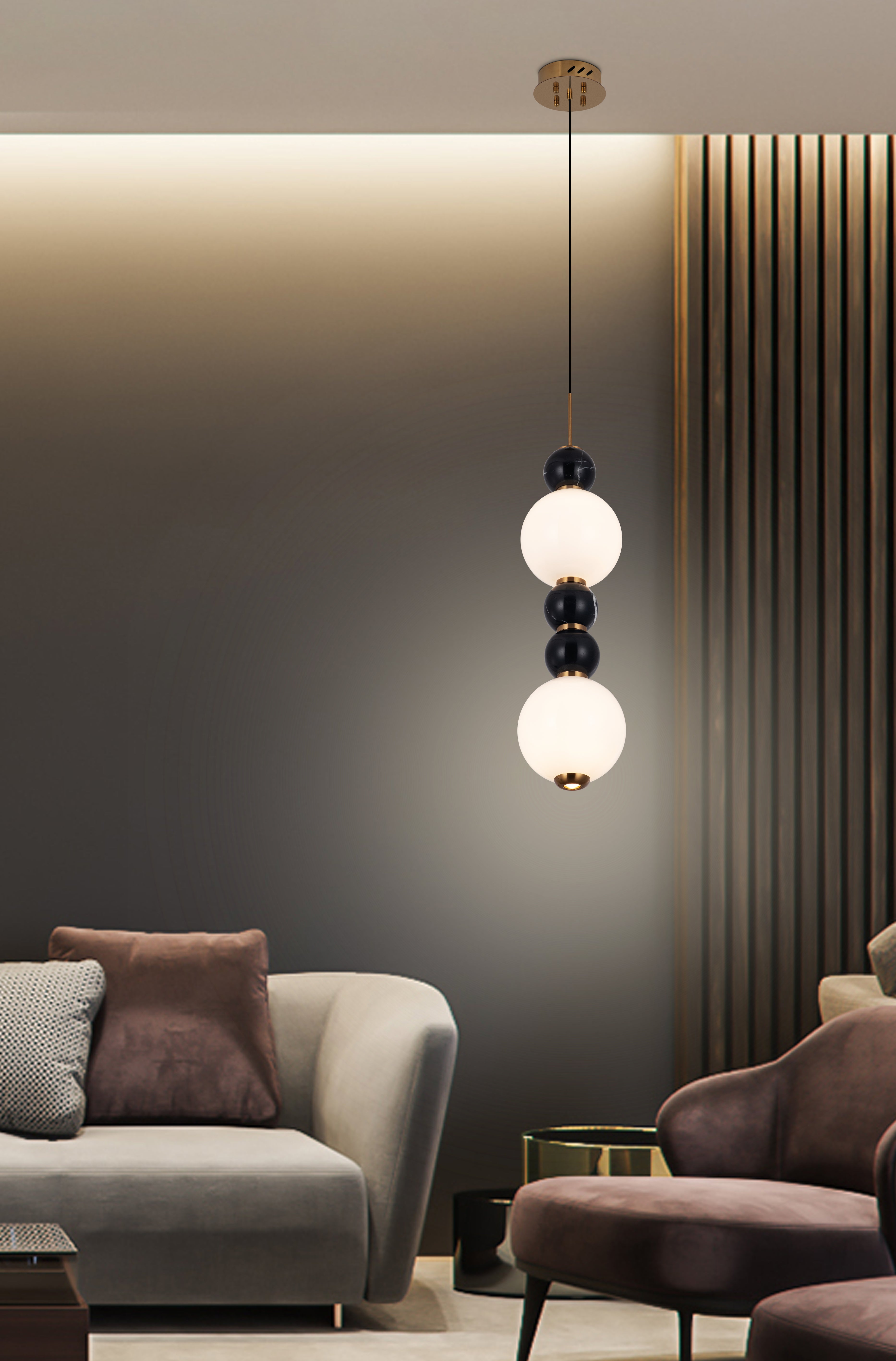 SereneSphere Pendant light-B