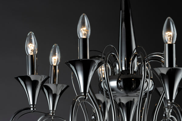 THE CHALICE- B 8LIGHT CHANDELIER
