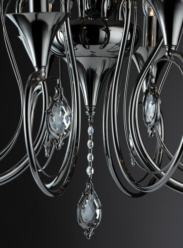 THE CHALICE- B 8LIGHT CHANDELIER
