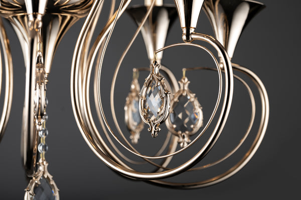 THE CHALICE- A 8LIGHT CHANDELIER