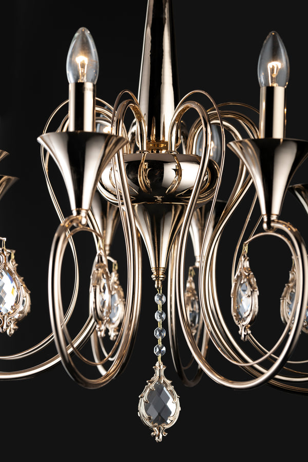 THE CHALICE- A 8LIGHT CHANDELIER