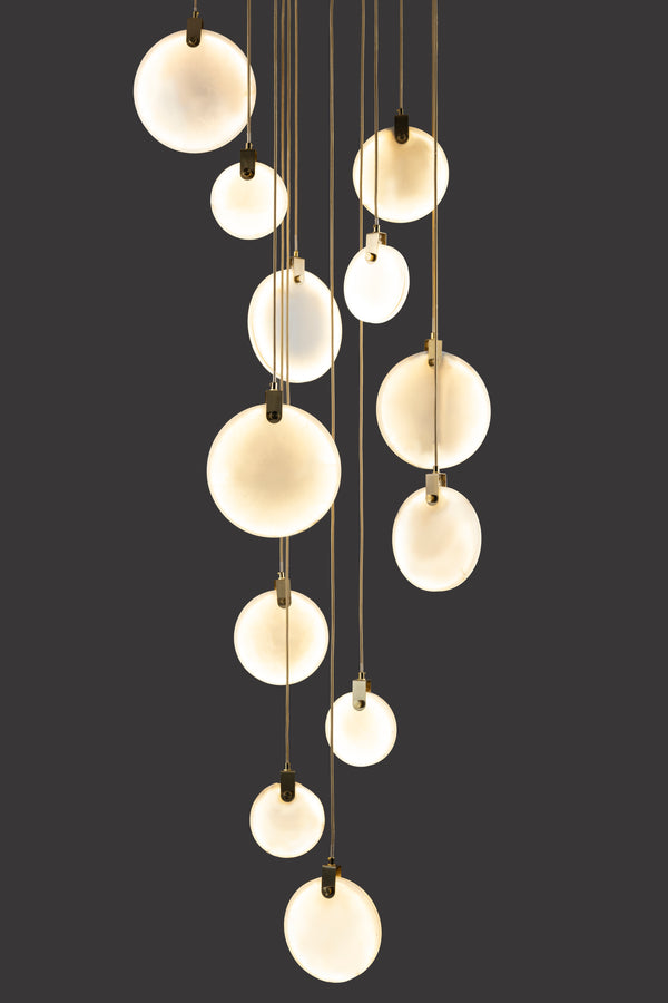 LUXE MARBLE CASCADE CHANDELIER