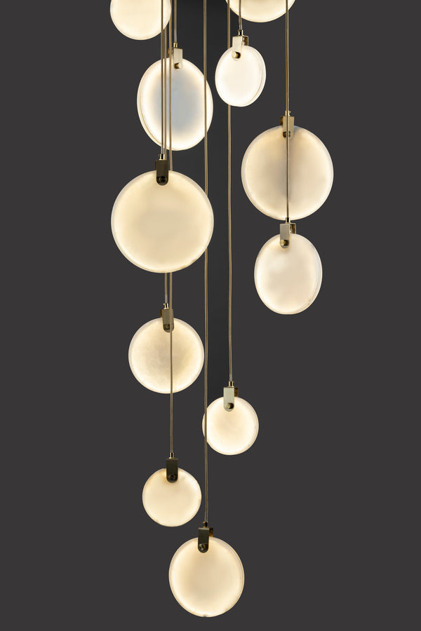 LUXE MARBLE CASCADE CHANDELIER