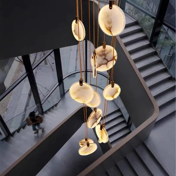 LUXE MARBLE CASCADE CHANDELIER