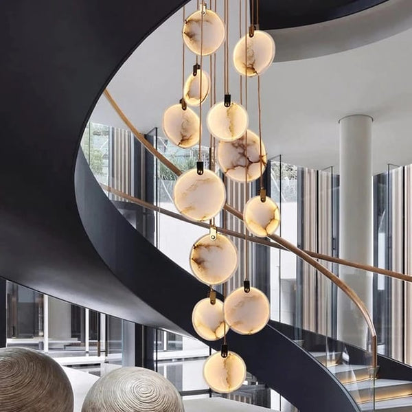 LUXE MARBLE CASCADE CHANDELIER