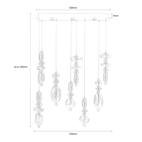 THE HANGING TRINKETS CHANDELIER