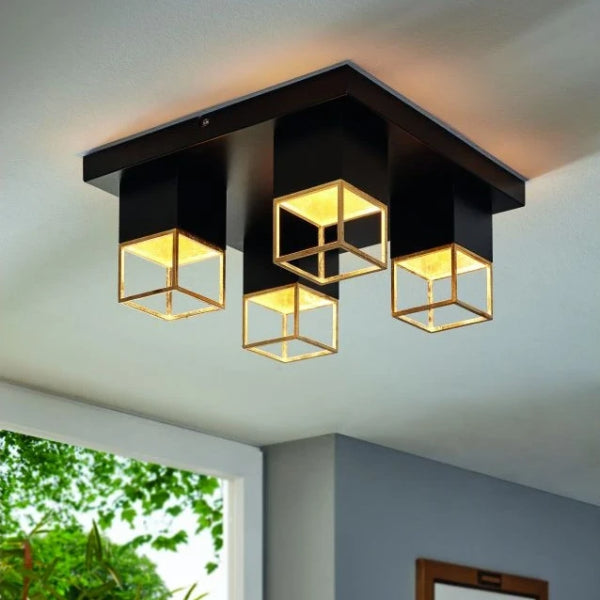 SQUARES OF SYMMETRY -A CEILING LIGHT