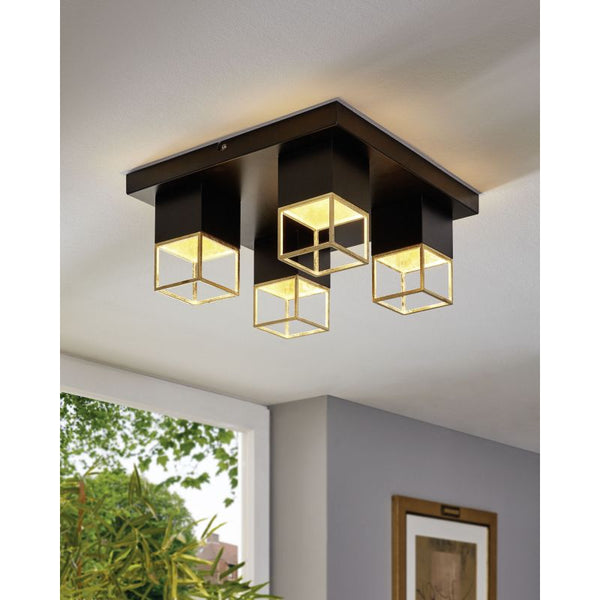 SQUARES OF SYMMETRY -A CEILING LIGHT