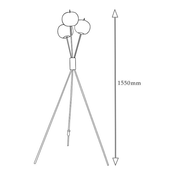 THE GORGEOUS GLISTER PEDESTAL FLOOR LAMP