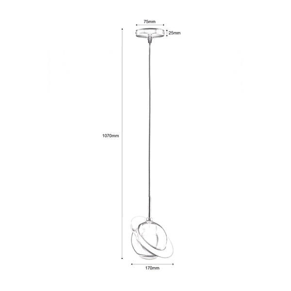 TOUR DE JET BLACK PENDANT LIGHT