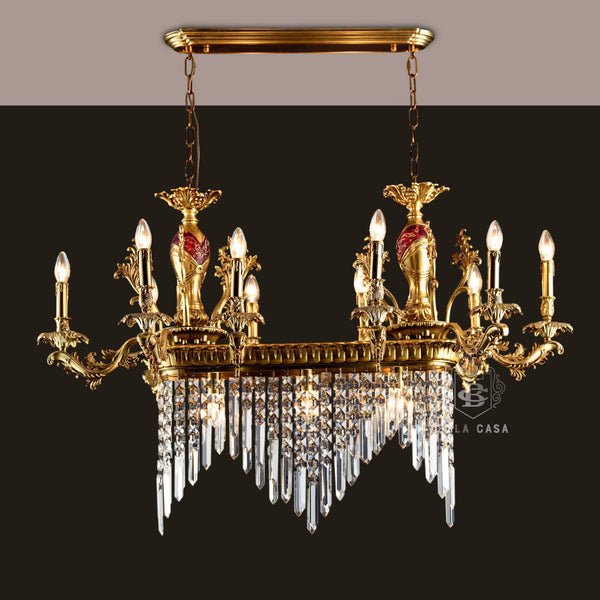WIZARD OF AGLOW-C CLASSICAL CRYSTAL DINNING CHANDELIER