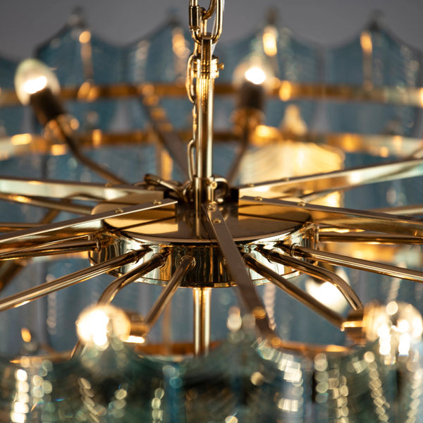 THE TERRIFIC TURQUOISE-B CHANDELIER