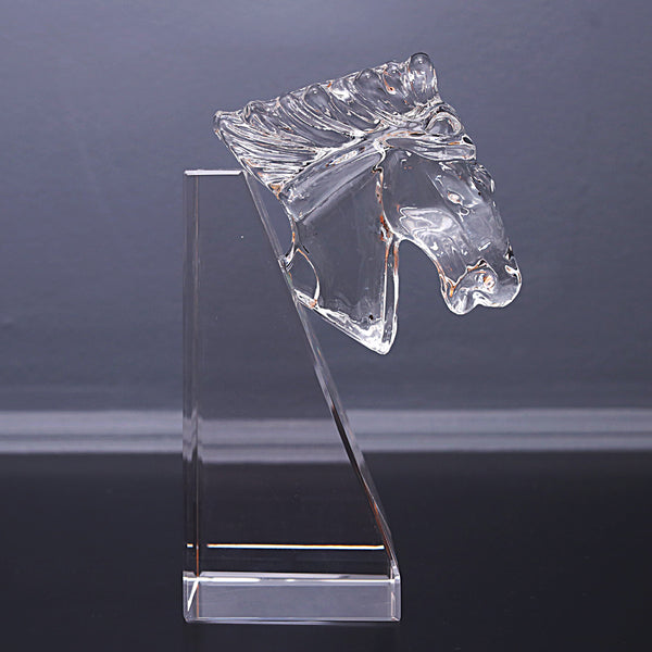The Majestic Crystal Horse Bookends