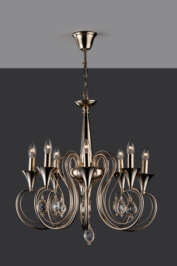 THE CHALICE- A 8LIGHT CHANDELIER