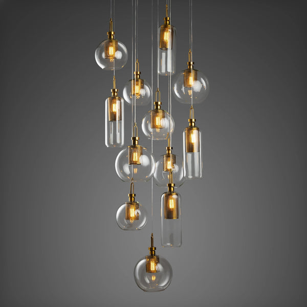 THE ASSYMETRICAL ILLUSION CHANDELIER